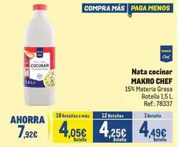 Makro Chef select - nata cocinar oferta