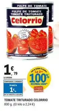 E.Leclerc Celorrio - tomate triturado oferta