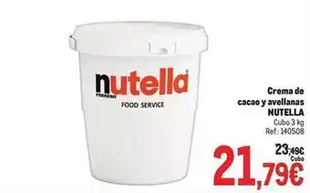 Makro Nutella - crema de cacao y avellanas oferta