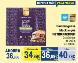 Makro Premium - hamburguesa black angus oferta