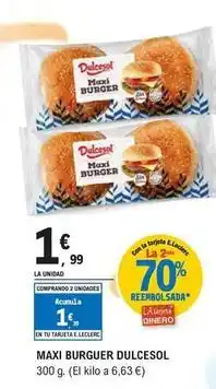 E.Leclerc Dulcesol - maxi burguer oferta