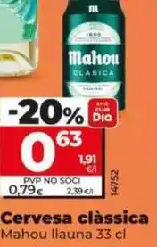 Dia Mahou - cerveza clásica oferta