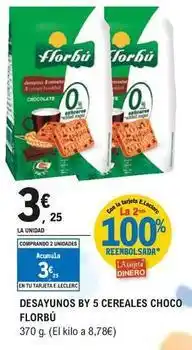 E.Leclerc Florbu - desayunos by 5 cereales choco oferta