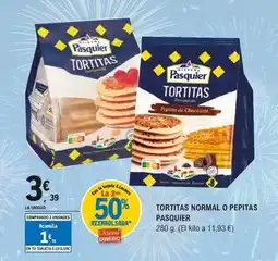 E.Leclerc Pasquier - tortitas normal o pepitas oferta