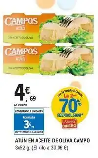 E.Leclerc Campos - atun en aceite de oliva oferta