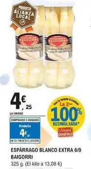 E.Leclerc Baigorri - esparrago blanco extra 6/9 oferta