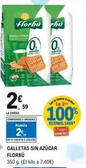 E.Leclerc Florbu - galletas sin azucar oferta