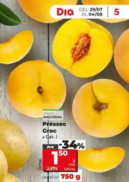 Dia Melocotón amarillo oferta