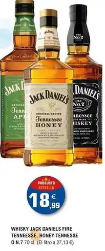E.Leclerc Jack daniel's - whisky fine tenees&hene tenesse oferta
