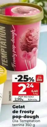 Dia Dia temptation - helado de frosty pop-dough oferta