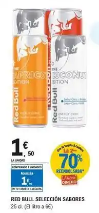 E.Leclerc Red bull - selección sabores oferta