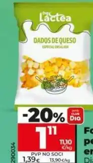 Dia Dia lactea - queso para ensalada en dados oferta