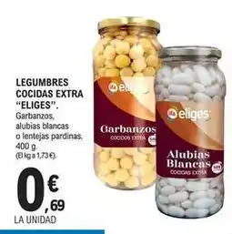 E.Leclerc Eliges - legumbres cocidas extra oferta
