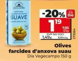 Dia Dia vegecampo - aceitunas rellenas de anchoa suave oferta