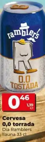 Dia Dia ramblers - cerveza 0,0 tostada oferta