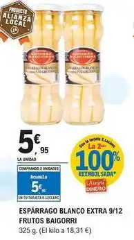 E.Leclerc Baigorri - esparrago blanco extra 9/12 frutos oferta