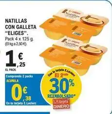 E.Leclerc Ifa eliges - natillas con galleta oferta