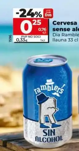Dia Dia ramblers - cerveza sin alcohol oferta