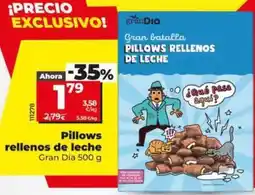Dia Gran dia - pillows rellenos de leche oferta