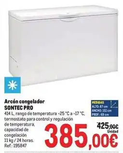 Makro Sontec - arcón congelador oferta
