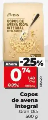 Dia Gran dia - copos de avena integral oferta
