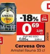 Dia Amstel - cerveza oro oferta