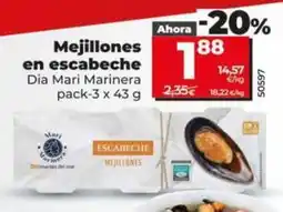 Dia Dia mari marinera - mejillones en escabeche oferta