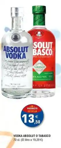 E.Leclerc Absolut - vodka o tabasco oferta