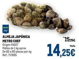 Makro Chef select - almeja japónica oferta