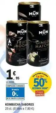 E.Leclerc Kombucha sabores oferta
