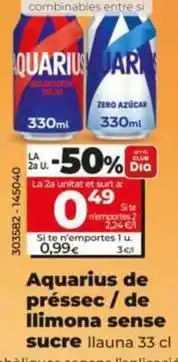 Dia Aquarius - de melocoton/de limón sin azúcar oferta