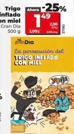 Dia Gran dia - trigo inflado con miel oferta