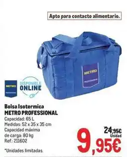 Makro Metro professional - bolsa isotermica oferta