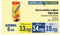 Makro Cola cao - cacao soluble original oferta