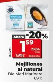 Dia Dia mari marinera - mejillones al natural oferta