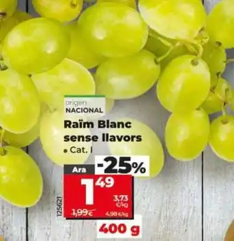 Dia Uva blanca sin semillas oferta