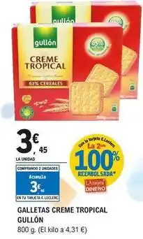 E.Leclerc Gullón - galletas creme tropical oferta