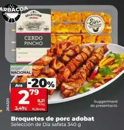 Dia Seleccion de dia - pinchos de cerdo adobado oferta