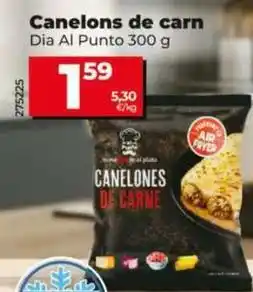 Dia Dia al punto - canelones de carne oferta