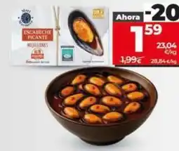 Dia Dia mari marinera - mejillones en escabeche picante 14/18 oferta