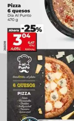 Dia Dia al punto - pizza 6 quesos oferta