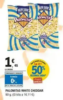 E.Leclerc Palomitas white cheddar oferta