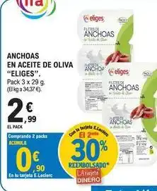 E.Leclerc Ifa eliges - anchoas en aceite de oliva oferta
