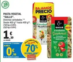 E.Leclerc Gallo - pasta vegetal oferta