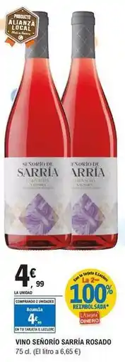 E.Leclerc Sarria - vino senorio rosado oferta