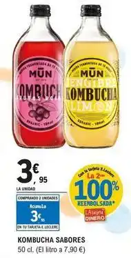 E.Leclerc Mun kombucha - sabores oferta