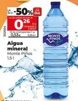 Dia Monte pinos - agua mineral oferta