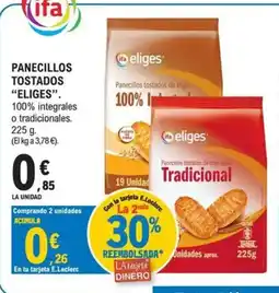 E.Leclerc ELIGES Panecillos tostados oferta