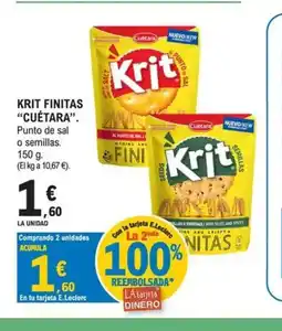 E.Leclerc CUÉTARA Krit finitas oferta