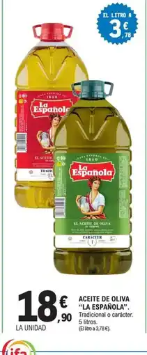 E.Leclerc LA ESPAÑOLA Aceite de oliva oferta
